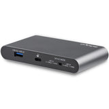 StarTech.com USB C Dock - 4K Dual Monitor DisplayPort - Mini Laptop Docking Station - 100W Power Delivery Passthrough - GbE, 2-Port USB-A Hub - USB Type-C Multiport Adapter - 3.3' Cable