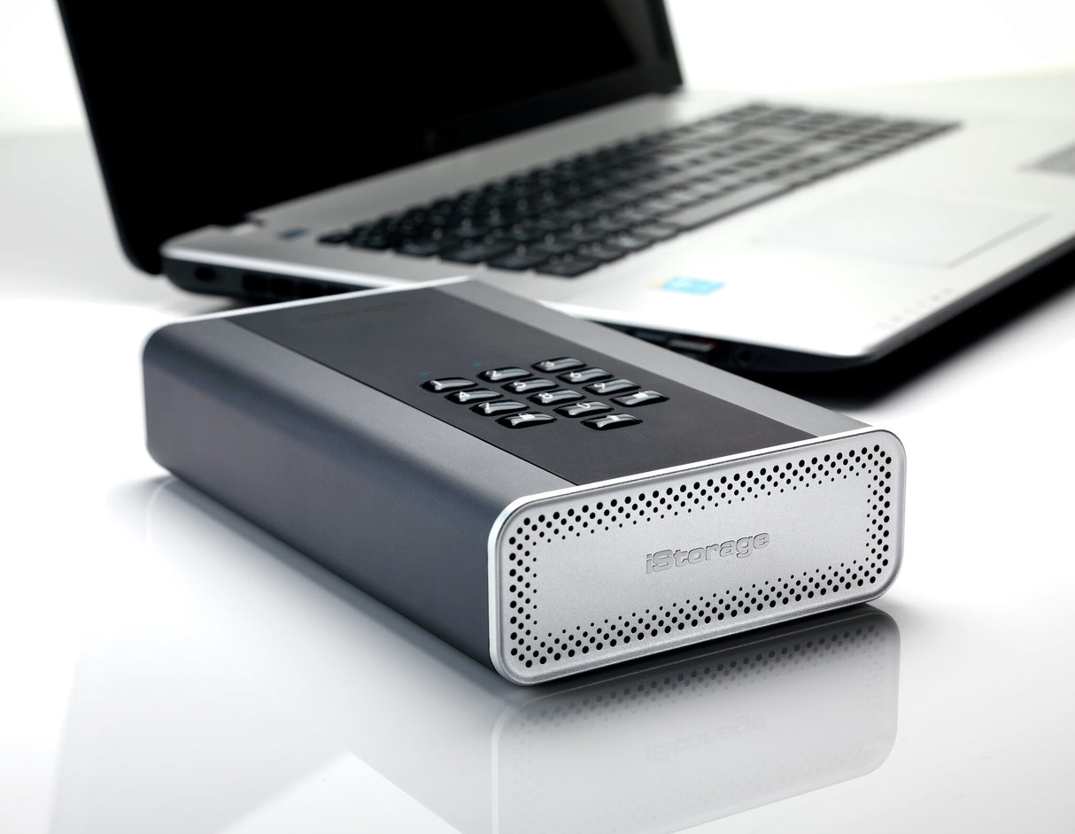 iStorage diskAshur DT² HDD 20TB | Secure Portable Desktop Drive |FIPS 140-2 Level 3 certified | AES-XTS 256-bit Hardware Encryption | Common Criteria EAL5+ (Hardware Certified) | PIN protected | OS & Platform Independent |GDPR, TAA Compliant|Brute force h
