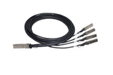 HPE Networking Comware X240 40G QSFP+ to 4x10G SFP+ 5m Direct Attach Copper Splitter Cable