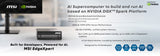 MSI EdgeXpert AI Supercomputer Desktop, NVIDIA DGX Spark GB10 Grace Blackwell Architecture, 128GB LPDDR5 Unify Memory, 4TB SSD, ARM CPU, WiFi 7, BT 5.3, NVIDIA DGX OS - EDGEXPERT NVIDIA DGX GB10 128GB 4TB