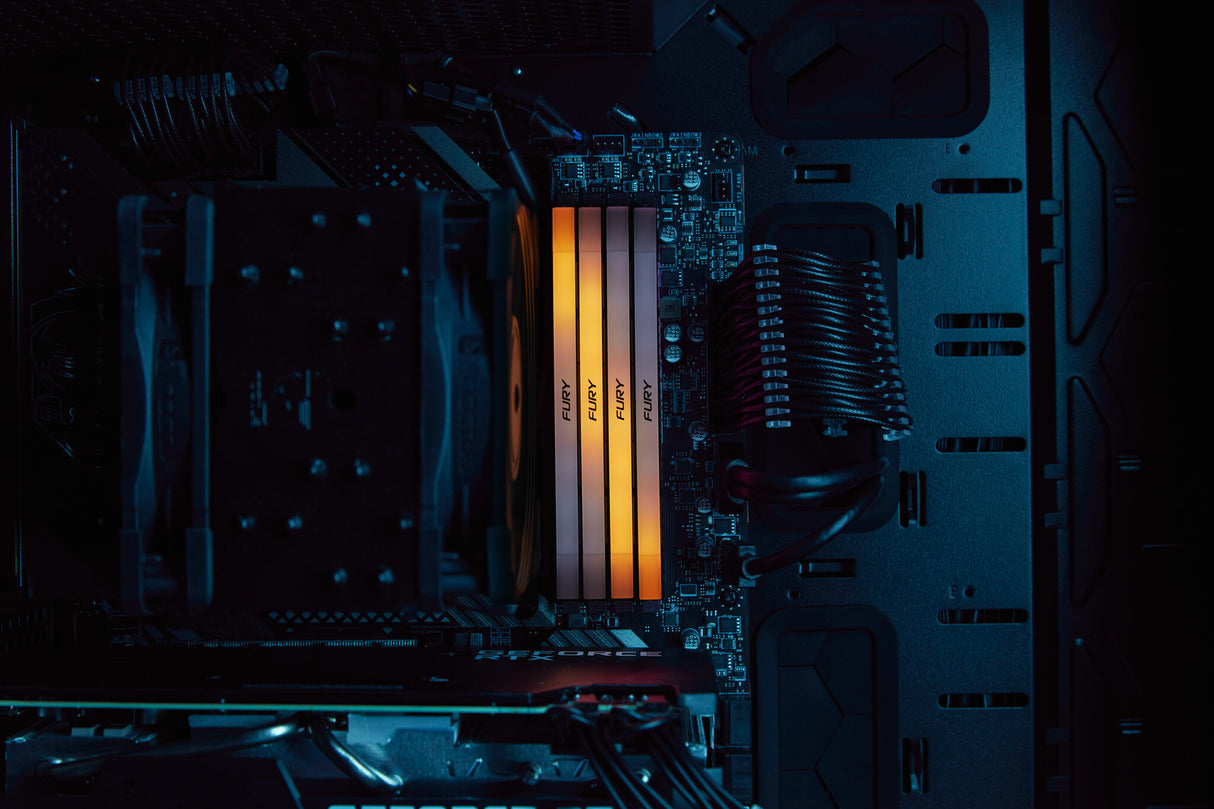 Kingston Technology FURY 32GB 3600MT/s DDR4 CL16 DIMM (Kit of 2) 1Gx8 Renegade RGB