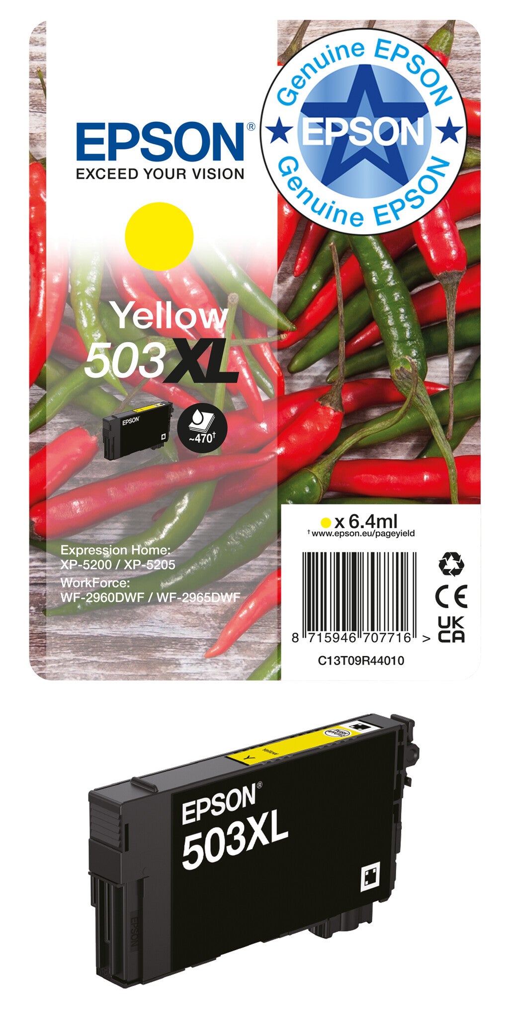 Epson Singlepack Cyan 503 Ink