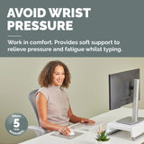Fellowes Keyboard Wrist Rest Breyta Compact Keyboard Wrist Support with Antibacterial Protection Ergonomic Wrist Support Sand