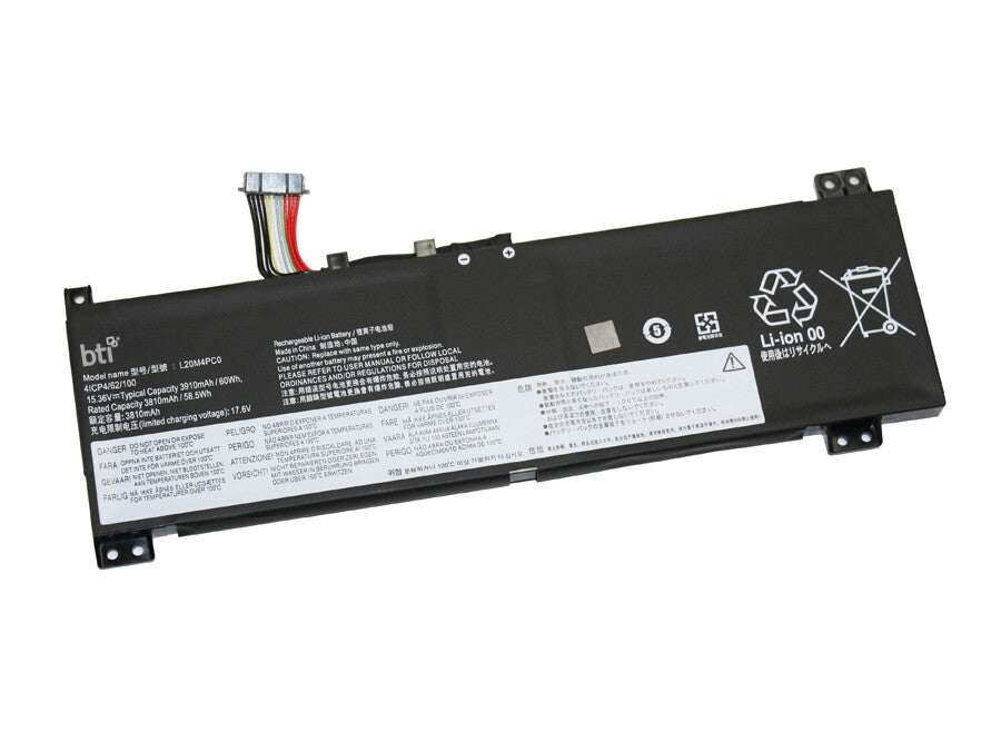 BTI L20C4PC0 compatible 60Wh 4-cell battery for LENOVO IDEAPAD GAMING 3-15