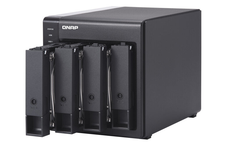 QNAP TR-004 HDD/SSD enclosure Black 2.5/3.5"