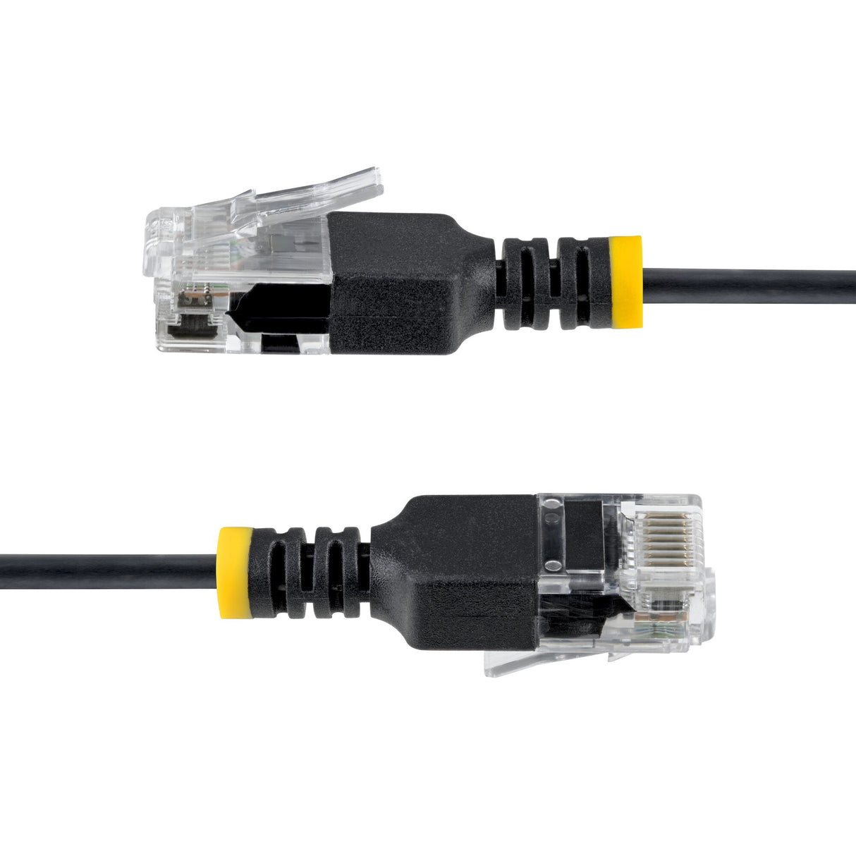 StarTech.com 3m Black Ultra Slim Cat6A Ethernet Cable, UTP, Pure Bare Copper Wire, 34AWG Slim RJ45 Network Patch Cord, Individually Tested