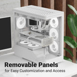 Aerocool P500A-WT Midi Tower White