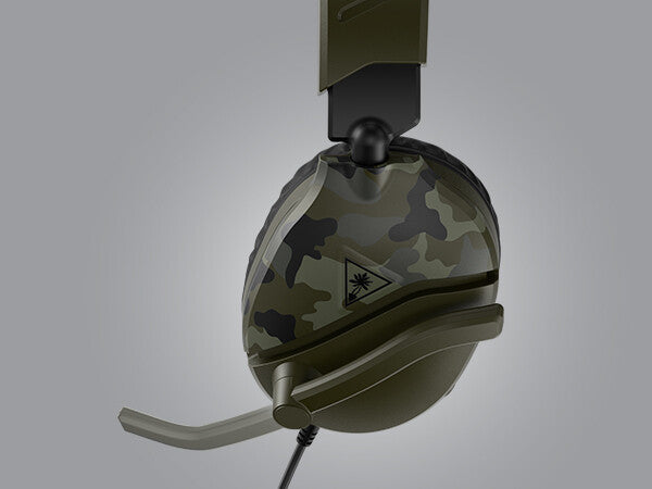 Turtle Beach Recon 70 Camo Green Wired Multiplatform Gaming Headset for PS5, PS4, Xbox Series X or S, Xbox One and Mobile with 3.5mm Wired Connection, Flip-to-Mute Mic, 40mm Speakers