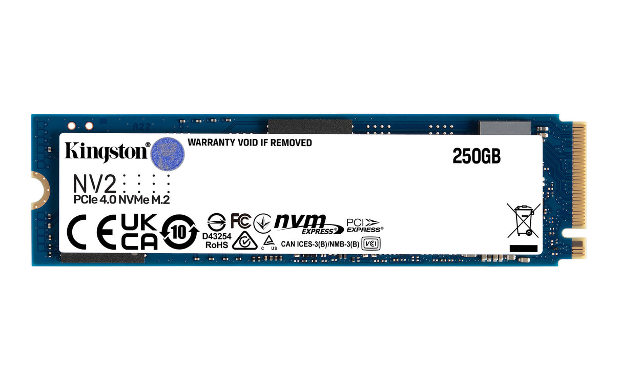 Kingston Technology 250G NV2 M.2 2280 PCIe 4.0 NVMe SSD