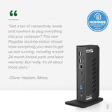 Plugable Technologies UD-3900Z Docking USB 3.2 Gen 1 (3.1 Gen 1) Type-C Black