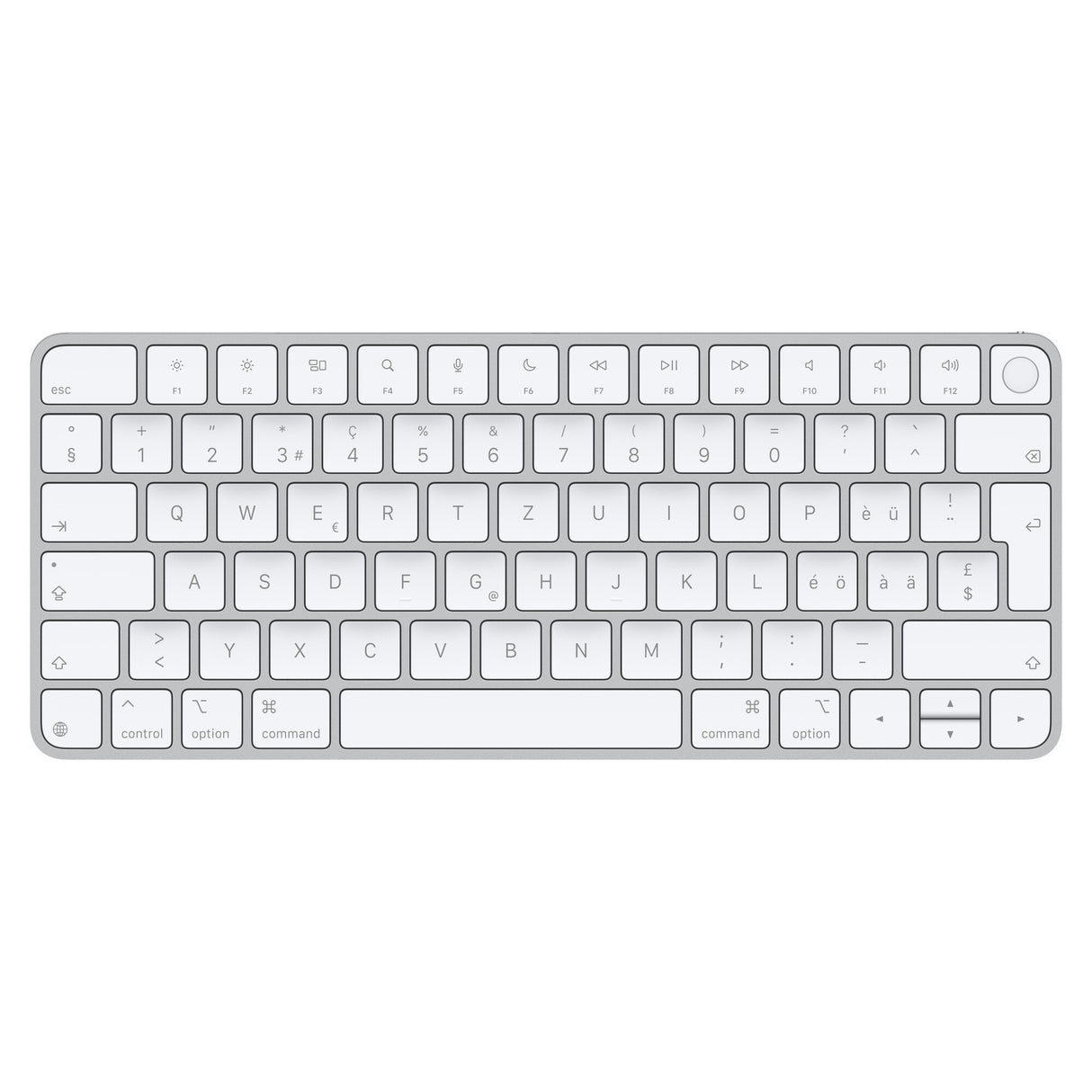 Apple Magic Keyboard with Touch ID for Mac models with silicon (USB–C) - Swiss