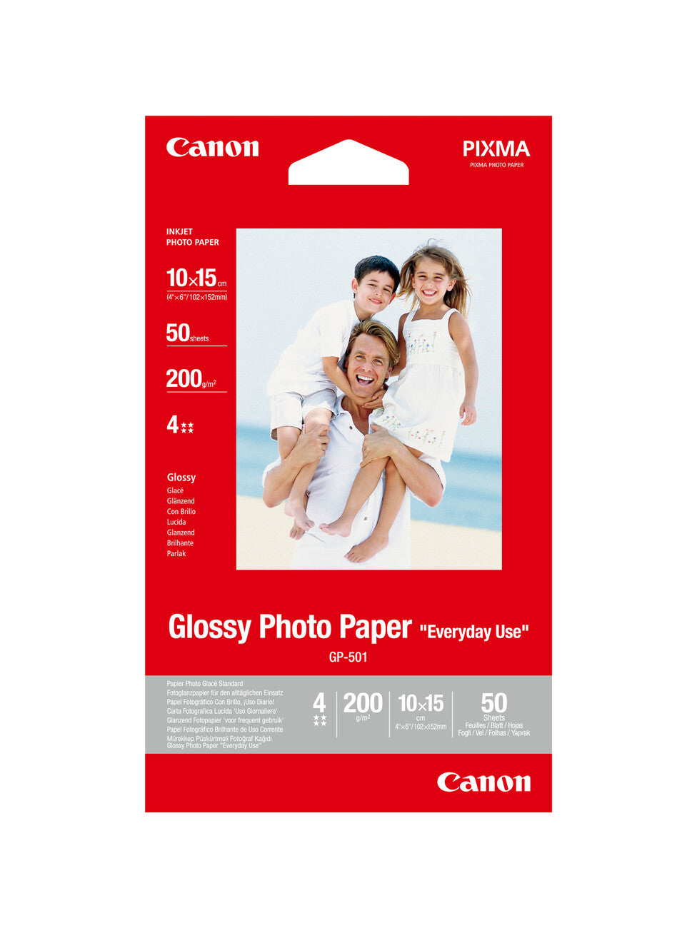Canon PG-595XL/CL-586XL + GP-501 50Sh. Value Pack ink cartridge 2 pc(s) Original High (XL) Yield Black, Cyan, Magenta, Yellow