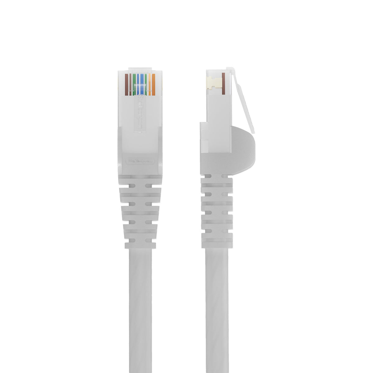 StarTech.com 50cm White Cat6 Ethernet Cable, Snagless, 100W PoE, UTP, 24AWG Pure Bare Copper Wire, RJ45 Network Patch Cord w/Strain Reliefs, Individually Tested