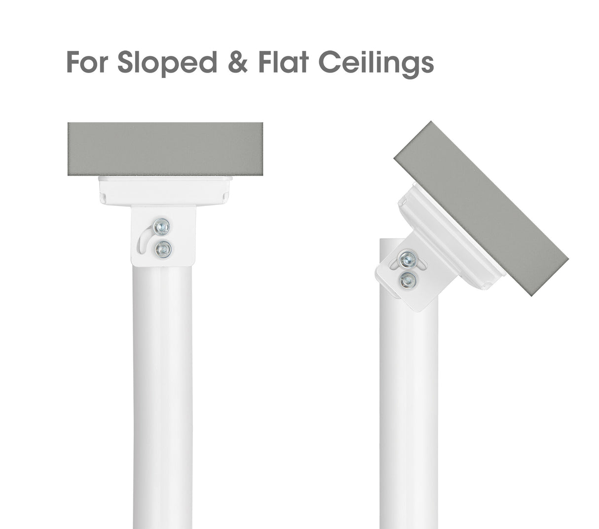 Manhattan Projector Mount, Ceiling, Universal, Full Motion, Height Range: 745 to 1145mm, Max 35kg, White, 360° rotation, +/-20° Tilt, and +/-8° Swivel, Lifetime Warranty