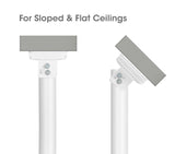 Manhattan Projector Mount, Ceiling, Universal, Full Motion, Height Range: 745 to 1145mm, Max 35kg, White, 360° rotation, +/-20° Tilt, and +/-8° Swivel, Lifetime Warranty