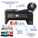 Impresora Epson Ecotank ET-15000 C11CH96401CA, color, inalámbrica, A3, todo en uno con fax, red, ADF, panel táctil de 6,8 cm