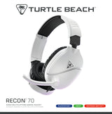 Turtle Beach Recon 70 Black Wired Multiplatform Gaming Headset for PS5, PS4, Xbox Series X or S, Xbox One and Mobile with 3.5mm Wired Connection, Flip-to-Mute Mic, 40mm Speakers, Lightweight Design