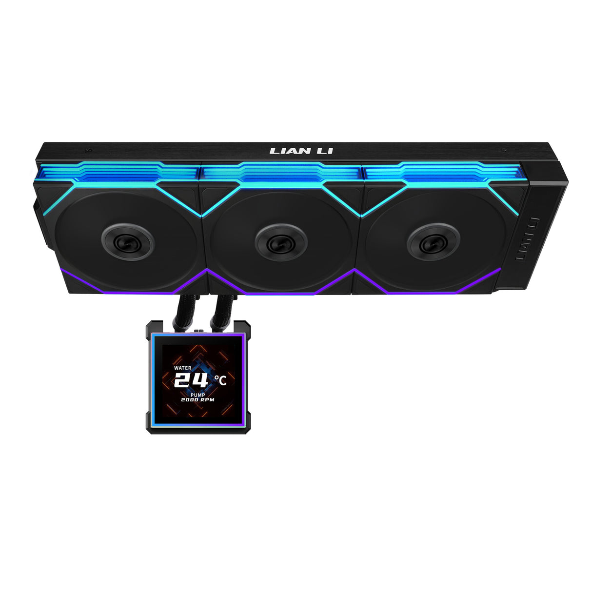 Lian Li HydroShift II LCD-S 360 TL Processor Liquid cooling kit 12 cm Black 1 pc(s)