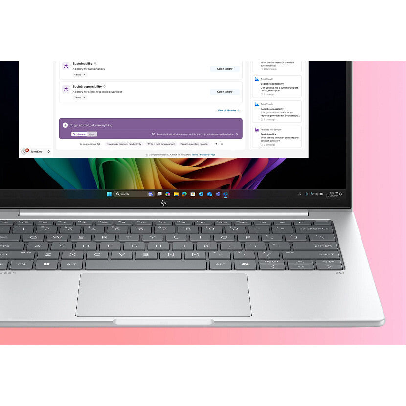 HP EliteBook 8 G1i 14 inch Notebook Next Gen AI PC Wolf Pro Security Edition Intel Core Ultra 7 258V Laptop 35.6 cm (14") WUXGA 32 GB LPDDR5x-SDRAM Wi-Fi 7 (802.11be) Windows 11 Pro