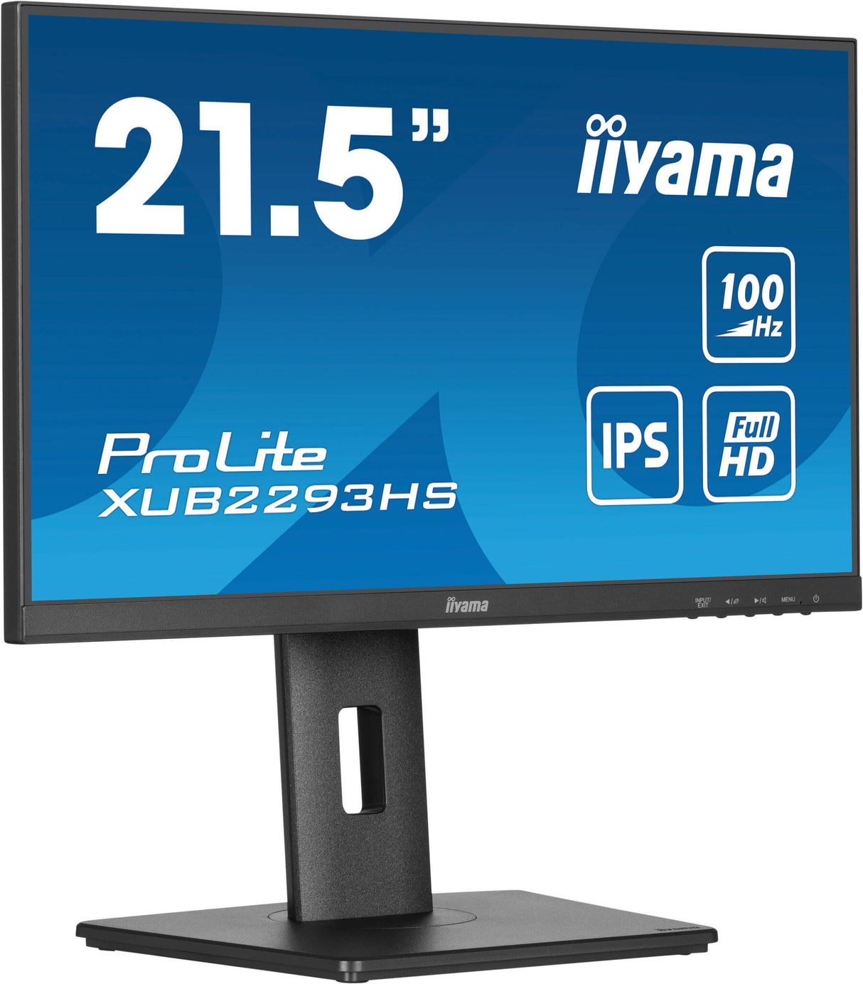 iiyama ProLite 21.5” IPS 3-side borderless monitor with height-adjustable stand for multi-monitor set-ups