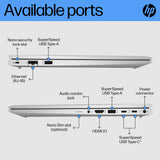 HP ProBook 450 G10 Intel® Core™ i5 i5-1334U Laptop 39.6 cm (15.6") Full HD 8 GB DDR4-SDRAM 256 GB SSD Wi-Fi 6E (802.11ax) Windows 11 Pro Silver