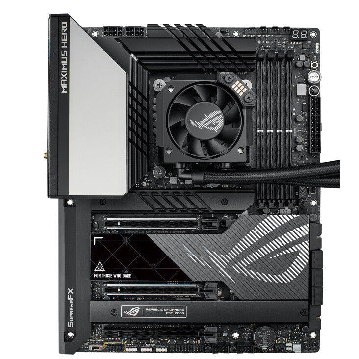 Refroidisseur de processeur liquide Asus ROG Ryujin III 360 mm, 3 ventilateurs PWM Noctua de 12 cm, écran LCD personnalisable en couleur