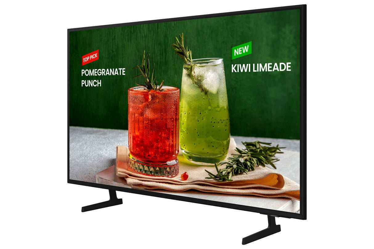 Samsung LH50BEDHLGKXXU Signage Display Digital signage flat panel 127 cm (50") LED Wi-Fi 4K Ultra HD Black Tizen 16/7