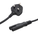 connektgear 2m UK Mains Power Cable - UK Plug to C7 (Figure 8) Socket
