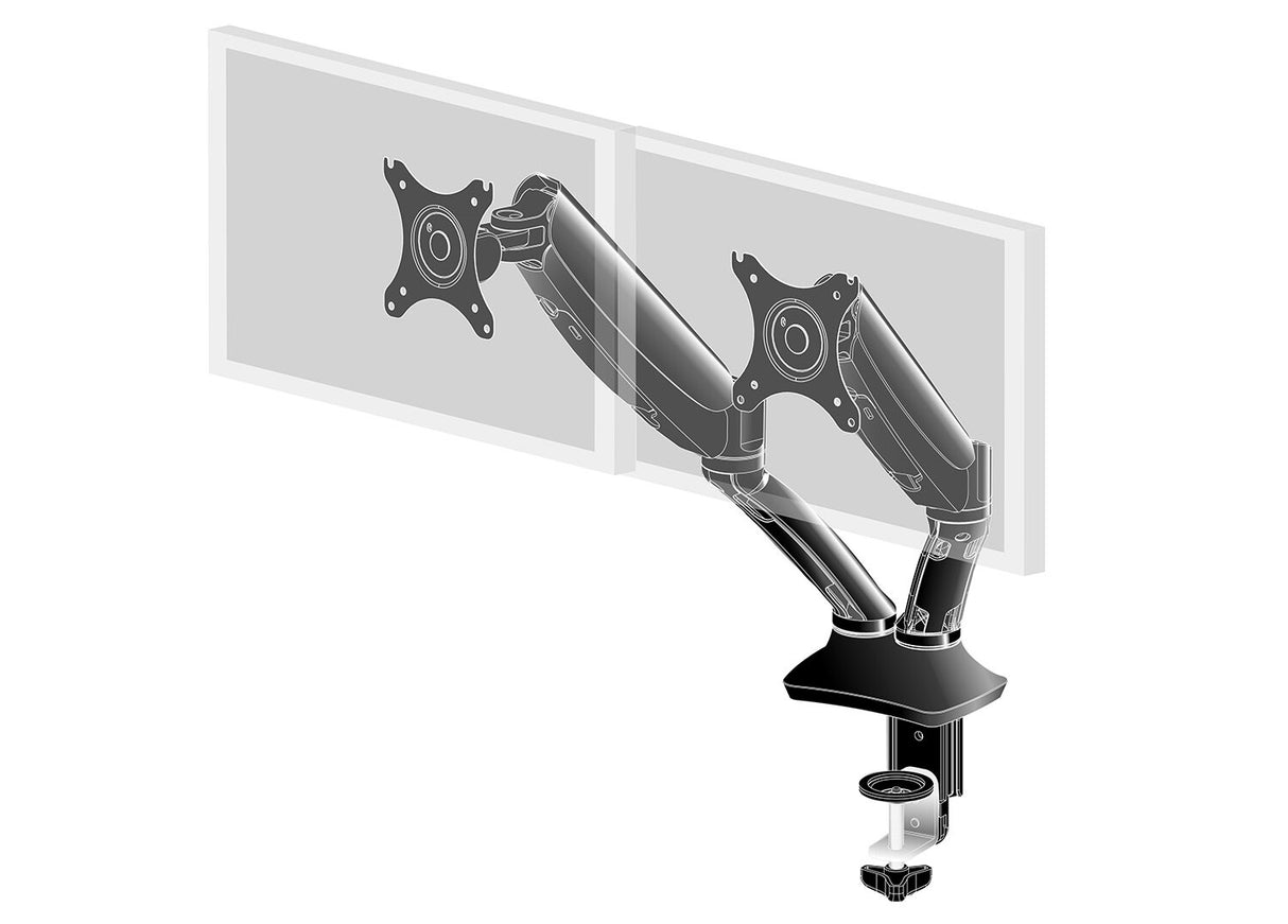 iiyama Sleek and stylish dual gas spring arm