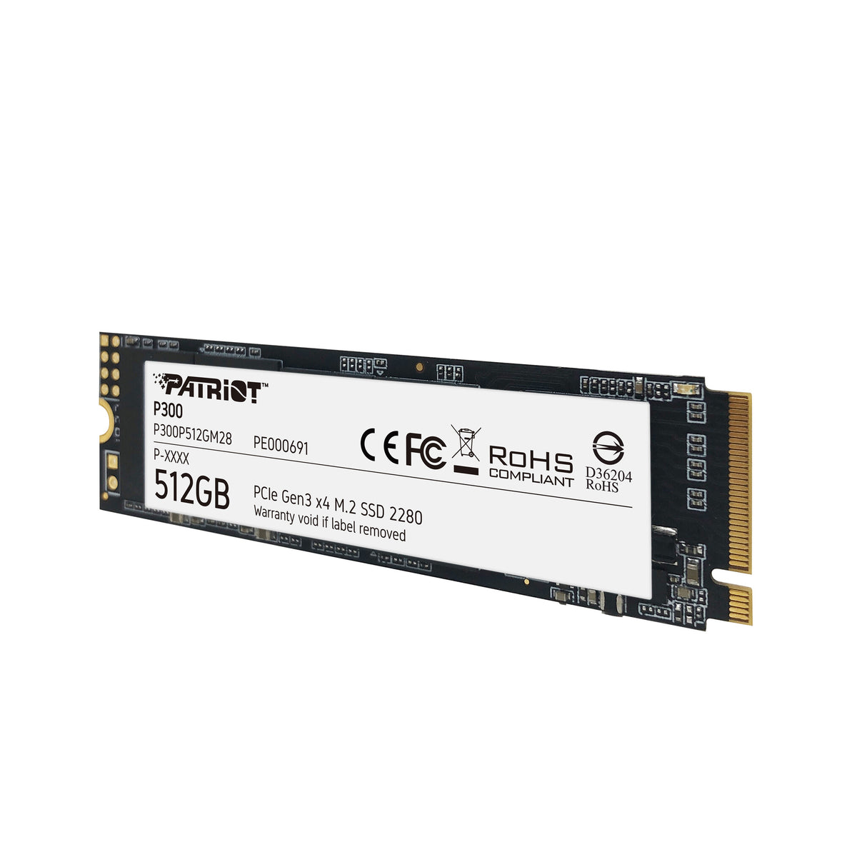 SSD Patriot P300 de 512 GB M.2 2280 PCIe NVMe