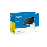 TP-Link Tapo Solar Panel SPEC: 5.2V 2.5W FEATURE: Type-C Charging Port, Non-Stop Power, Flexible Solar Installation, Works with Battery Camera, 4m Charging Cable(Total), Weatherproof (IP65)