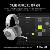 Corsair HS65 Headset Wireless Head-band Gaming Bluetooth White