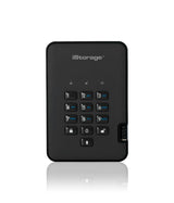 iStorage diskAshur2 256-bit 16TB USB 3.2 secure encrypted solid-state drive - Black IS-DA2-256-SSD-16000-B