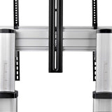 StarTech.com Rolling TV Cart/Stand On Wheels For 60-100inch Flat Screens Up To 220lb (100kg), Height Adjustment via Hand Crank, Mobile/Portable Trolley Mount