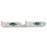StarTech.com 2-port PCI Express RS232 Serial Adapter Card - PCIe RS232 Serial Host Controller Card - PCIe to Serial DB9 - 16950 UART - Low Profile Expansion Card - Windows & Linux