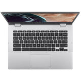 ASUS Chromebook CX1400CKA-EK0131 Intel® Pentium® Silver N6000 35.6 cm (14") Full HD 4 GB LPDDR4x-SDRAM 128 GB eMMC Wi-Fi 6 (802.11ax) ChromeOS Silver