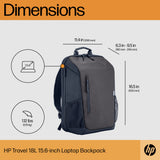HP Travel 18 Liter 15.6 Iron Grey Laptop Backpack