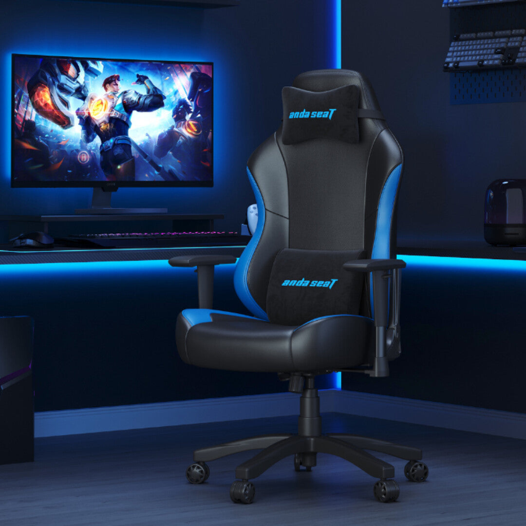 Anda Seat Luna Gaming armchair Padded seat Black, Blue