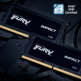 Kingston Technology FURY 16GB 4800MT/s DDR5 CL38 SODIMM (Kit of 2) Impact