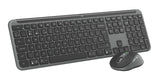 Logitech 920-012511 keyboard Mouse included Office RF Wireless + Bluetooth QWERTY UK English Graphite