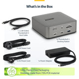 StarTech.com Thunderbolt 5 Universal Docking Station, Multi-Display Hub, 8K 60Hz or 4K 144Hz, 120Gbps Bandwidth Boost, 140W PD, 30W Phone Charging, USB 10Gbps, 2.5G LAN