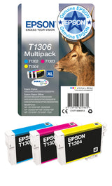 Epson Stag T1306 DURABrite Ultra Multipack 3-colours Ink