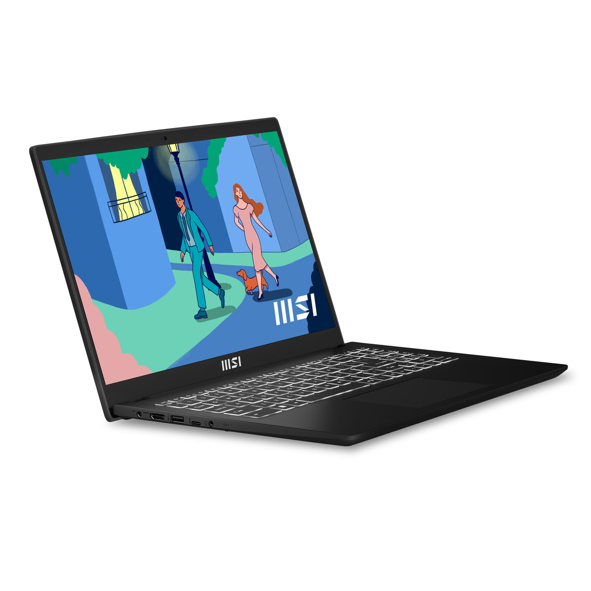 MSI Modern 15 B7M-085UK AMD Ryzen™ 5 7530U Laptop 39.6 cm (15.6") Full HD 8 GB DDR4-SDRAM 512 GB SSD Wi-Fi 6E (802.11ax) Windows 11 Home Black