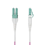 StarTech.com 10m (33ft) LC to LC (UPC) OM4 Multimode Fiber Optic Cable, Erika Violet, 50/125µm, 40G/100G, LOMMF/VCSEL, Uniboot Fiber Jumper Cord, OFNR Riser Rated