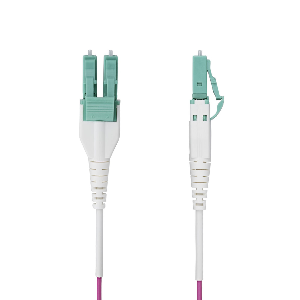 StarTech.com 30m (100ft) LC to LC (UPC) OM4 Multimode Fiber Optic Cable, Erika Violet, 50/125µm, 40G/100G, LOMMF/VCSEL, Uniboot Fiber Jumper Cord, OFNR Riser Rated