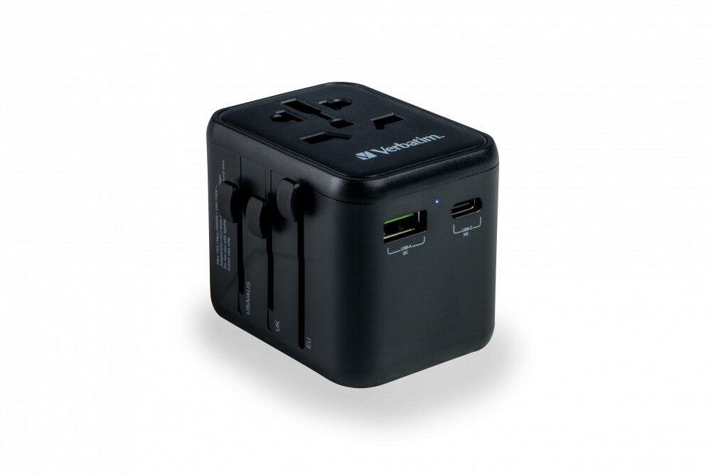 Verbatim 49544 power plug adapter Universal Black