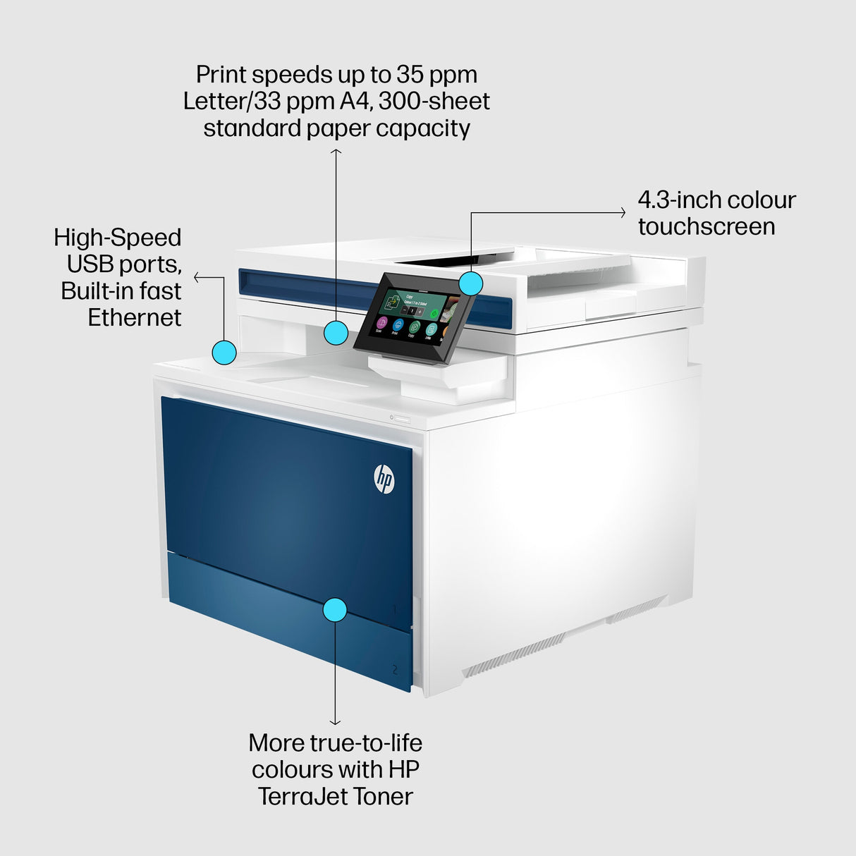 HP Color LaserJet Pro MFP 4302fdn Printer