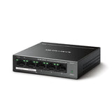 Mercusys (MS105GP) Switch de bureau Gigabit à 5 ports avec PoE+ à 4 ports, boîtier en acier