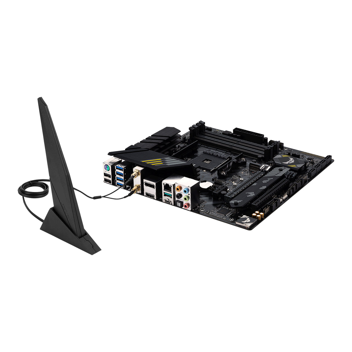 Asus TUF GAMING B550M-PLUS WIFI II, AMD B550, AM4, Micro ATX, 4 DDR4, HDMI, DP, AX Wi-Fi, 2,5 Go LAN, PCIe4, RVB, 2x M.2