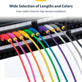StarTech.com 10m Purple Slim CAT6 Ethernet Cable, Snagless, 100W PoE, UTP, LSZH, 28AWG Pure Bare Copper Wire, Slim RJ45 Network Patch Cord w/Strain Reliefs, Fluke Tested